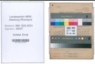 Entnazifizierung Ernst Scheel , geb. 29.06.1895 (Bandwirker)