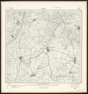 Meßtischblatt 2671 : Keula, 1927 : Keula. - Aun. 1907, einz. Nachtr. 1927. - 1:25000. - [Berlin]: Reichsamt für Landesaufnahme, 1927. - 1 Kt.