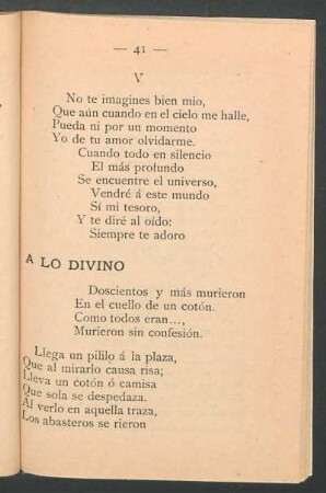 [A lo Divino]