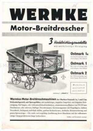 Motor-Breitdreschmaschine