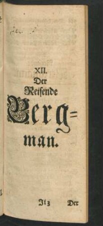 XII. Der Reisende Bergman