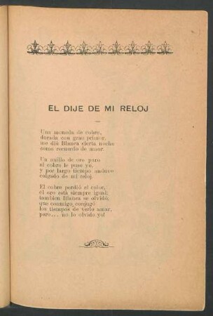 El dije de mi reloj
