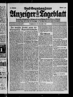 Bad Oeynhausener Anzeiger und Tageblatt. 1912-1934