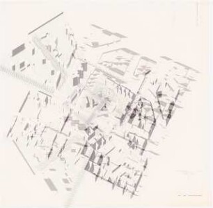 Moritzplatz, Berlin-Kreuzberg Schinkelwettbewerb 1983: Isometrie 1:1000