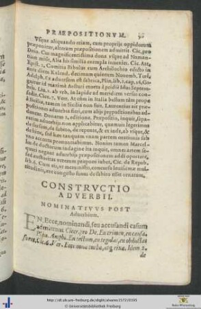 Constructio Adverbii