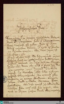 Brief von Hermann Levi an Unbekannt vom 07.01.1883 - K 3318