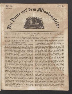 N° 12. December. 1847