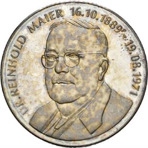 Medaille auf Reinhold Maier