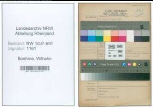 Entnazifizierung Wilhelm Boehme , geb. 02.03.1887 (Landrentmeister)