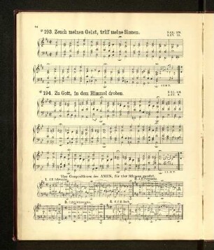 Vier Compositionen des Amen, für vier Stimmen gesetzt.