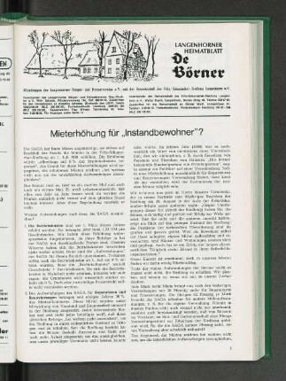 Mieterhöhungen für "Instandbewohner"?