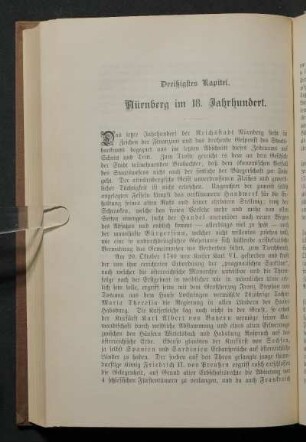 Dreißigstes Kapitel. Nürnberg im 18. Jahrhundert.