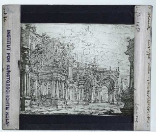 Bibiena (Giuseppe), unidentifizierte Theaterdekoration (Zeichnung)