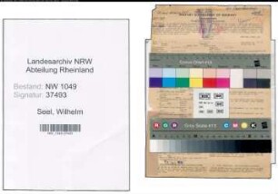 Entnazifizierung Wilhelm Seel , geb. 08.03.1897 (Arzt)