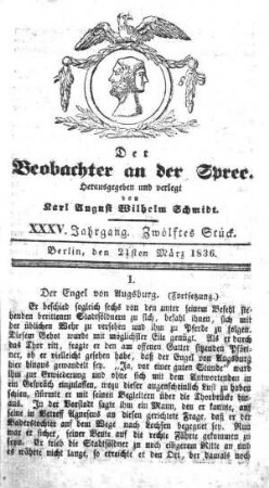 12. Stueck, 21. Maerz 1836