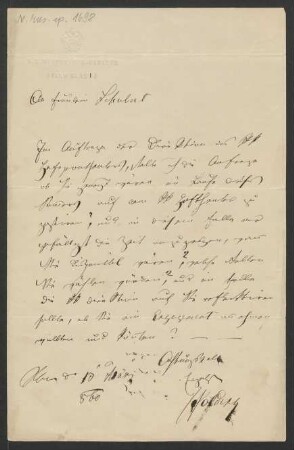 Brief an Georgine Schubert : 10.03.1860