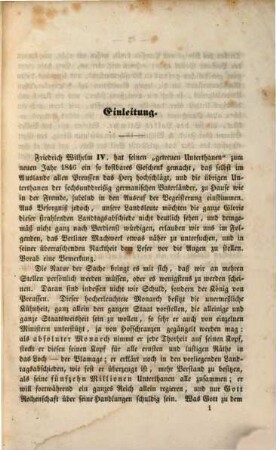 Die preussischen Landtags-Abschiede : Ein Wort zur Zeit