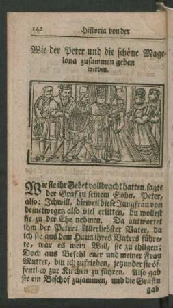 Wie der Peter und die schöne Magelona ...