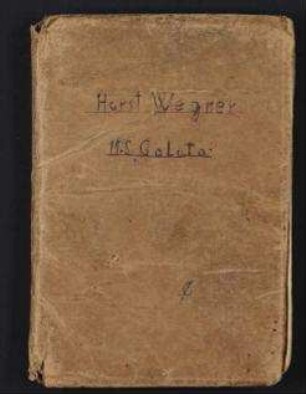 Horst Arthur Wegner - Deutsches Reich Seefahrtsbuch Nr. 50/48