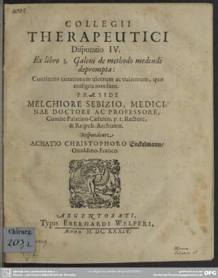 4: Galeni de methodo medendi deprompta, continens curationem ulcerum ac vulnerum, quae maligna non sunt : ex libro 3