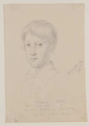 Wolfgang Maximilian von Goethe als Kind