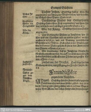 Freundlichkeit gegen dem Nechsten