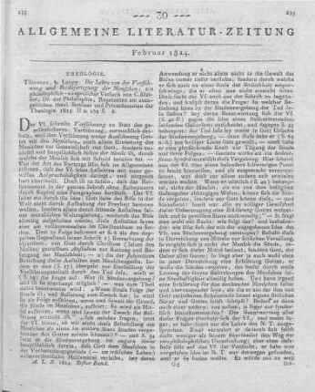 Klaiber, C. F.: Die Lehre von der Versühnung und Rechtfertigung der Menschen, ein philosophisch-exegetischer Versuch. Tübingen: Laupp 1823
