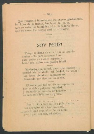 Soy feliz!