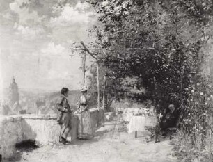 Blick vom Burgkellergarten auf die Meißener Altstadt