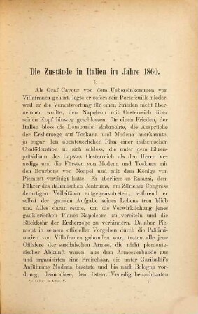 Meine Zeit, mein Leben : von Franz Pulskzky, 4. Während der Verbannung in Italien