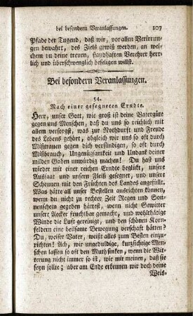 Bei besondern Veranlassungen.