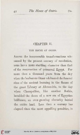 Chapter II: The house of Osiris
