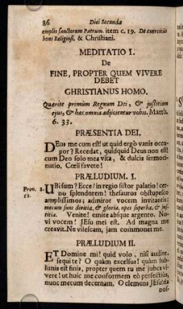 86-94, Diei Secundae Meditatio I