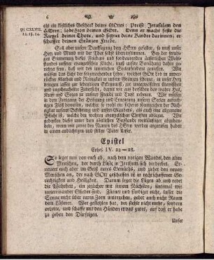 Epistel Ephes. IV. 22 -28.