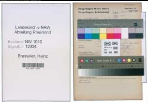 Entnazifizierung Heinz Brasseler , geb. (Musiker)