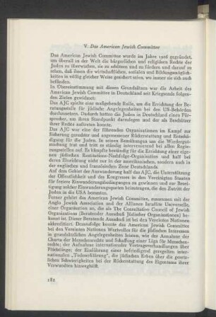 V. Das American Jewish Committee