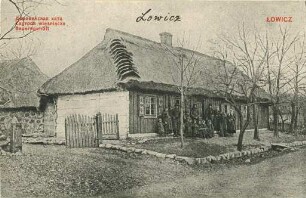 Erster Weltkrieg - Postkarten "Aus großer Zeit 1914/15". "Lowicz - Bauerngehöft"