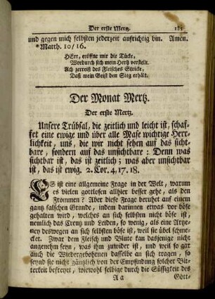 Der erste Mertz. - Der funffzehnde Mertz.