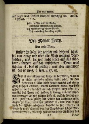Der erste Mertz. - Der funffzehnde Mertz.