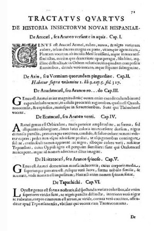 Tractatus quartus de historia insectorum Novae Hispaniae