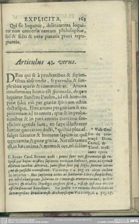 Articulus 43. verus [& falsus]