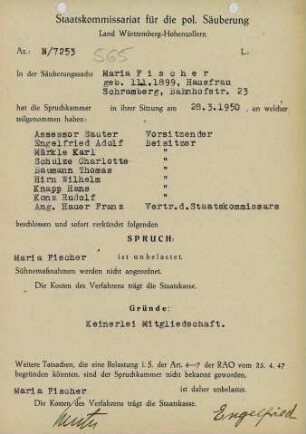 Fischer, Maria
