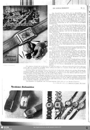 Die Deutsche Armbanduhr ein Meisterwerk der Technik