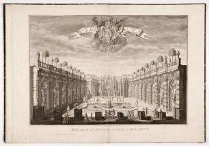 Zwingerwerk: "VUE DU BAIN DERRIERE LE SALON A MAIN DROITE"