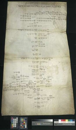 Stammtafel albertinischer und ernestinischer Linie von Sighardt (König von Sachsen, gest. 630)