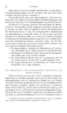 § 3. Apparatur zur automatischen Aufnahme von Koinzidenzen.