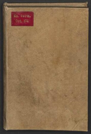 Historia et descriptio urbis Romae, schwäb. : Ms. germ. oct. 374
