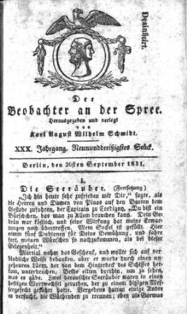 39. Stueck, 26. September 1831