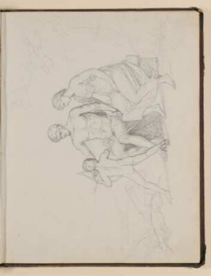 Antikisierende Szene mit Bogenschießendem Jungen [aus einem Skizzenbuch von unbekannter Hand, evtl. des Louis Thomassin]