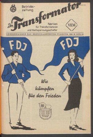 TRO-Betriebszeitung 'Der Transformator'; Sondernummer/1950 (Mai 1950)